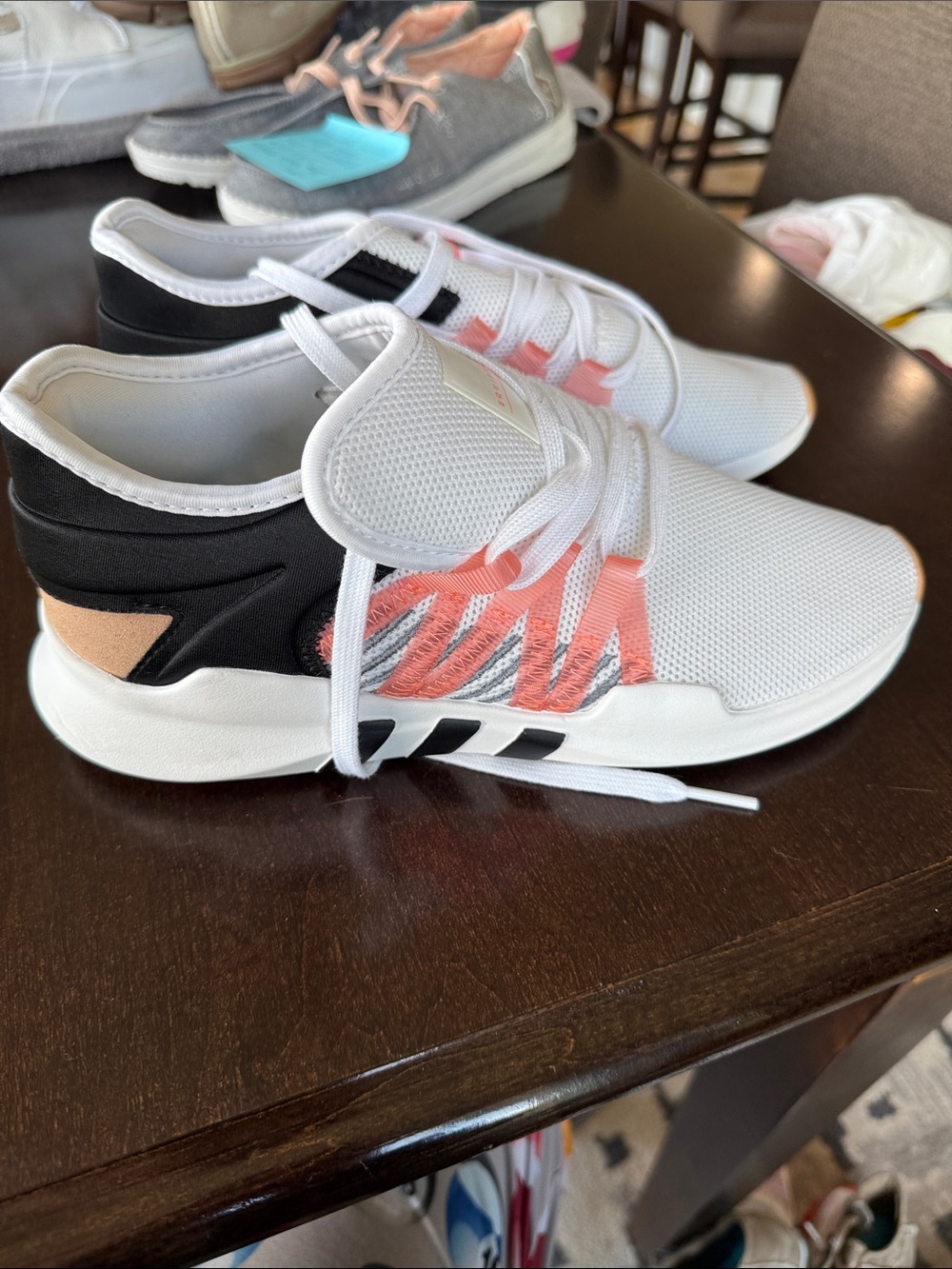 adidas women’s  and Coral Lace-Up Athletic Sneakers